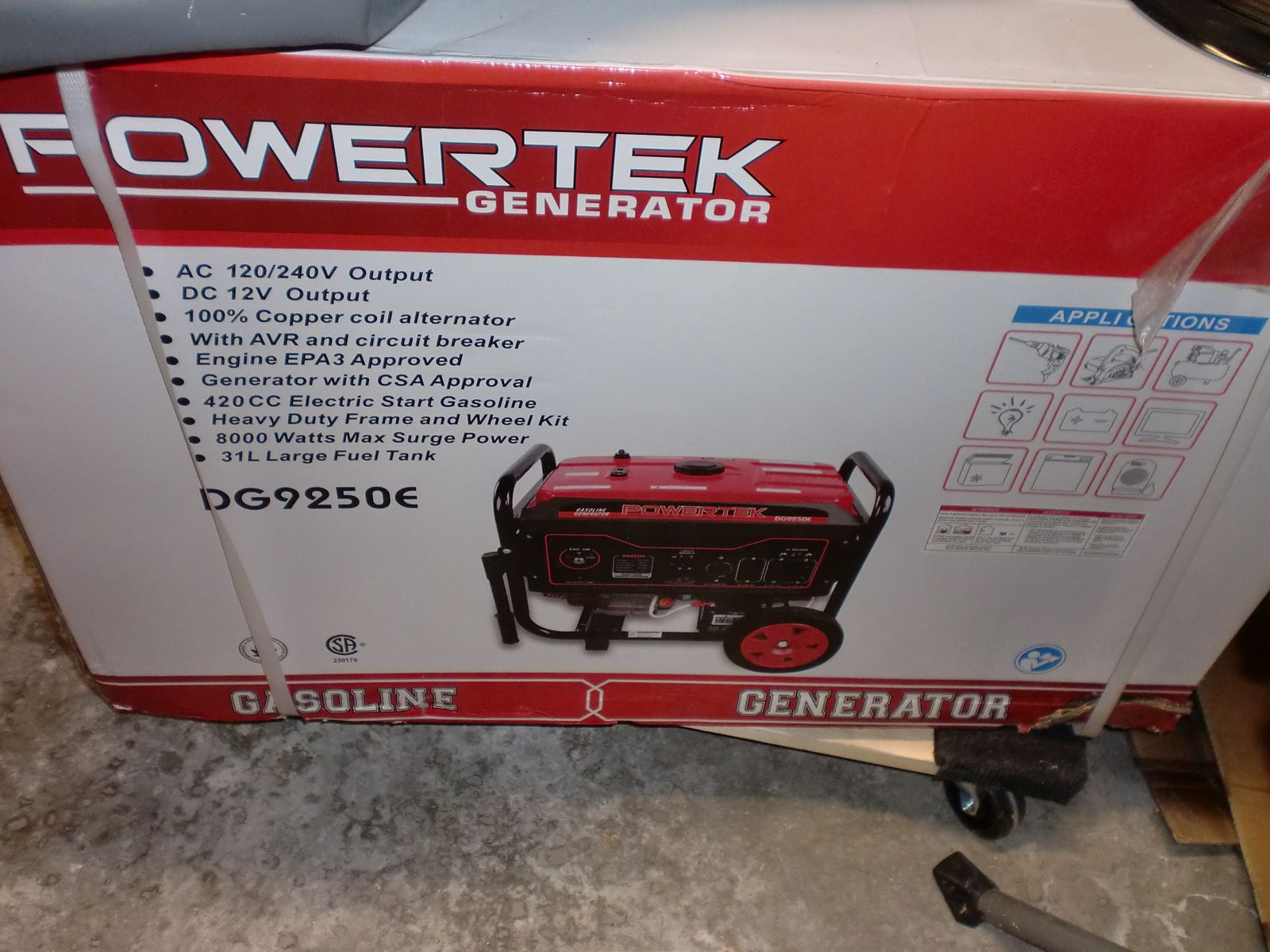 Brand New Generator 8000