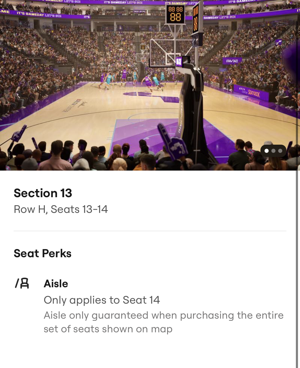 Trade Jazz Tickets for My Jazz/Lakers Tickets October 25, 2026