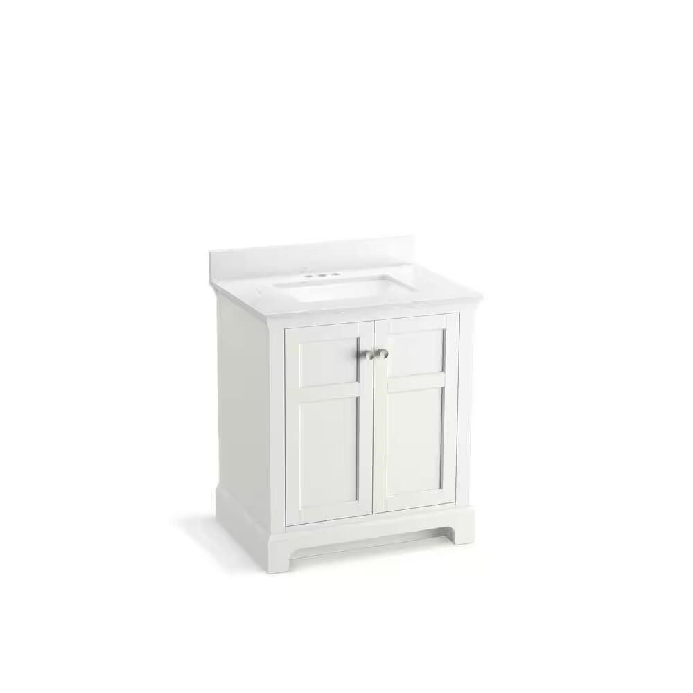new Baskin 30 in. White Vanity with Quartz Top