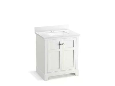 new Baskin 30 in. White Vanity with Quartz Top