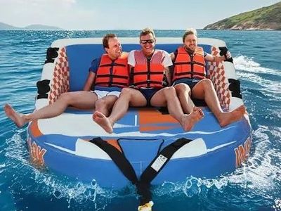 Large Inflatable Water Tube/Towable for 3 People - Great for Summer Fun
