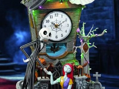 Disney Nightmare Before Christmas 22" Animated Clock Tower with LED and Music 1851546 #107207