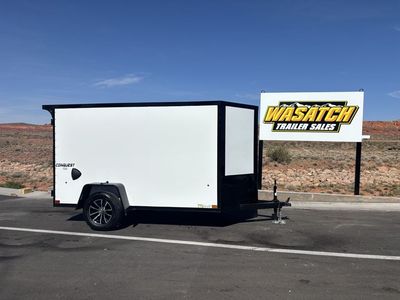2026 Formula Trailers 5x10 3K Conquest SE Flat Top Sloped V-Nose Enclosed Cargo Trailer