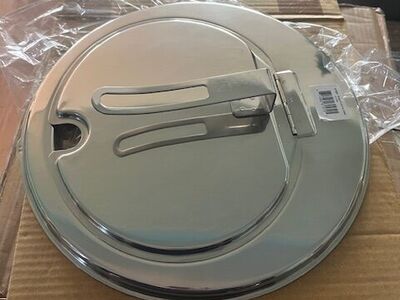 Stainless Steel Hinged Steam Table Lid – Round – NEW