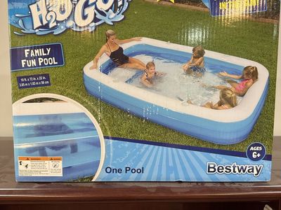 Bestway H2OGO! Family Fun Pool Inflatable Kiddie Pool (10ft x 72in x 22in)