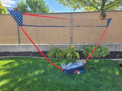 USA-Themed Portable Badminton Set