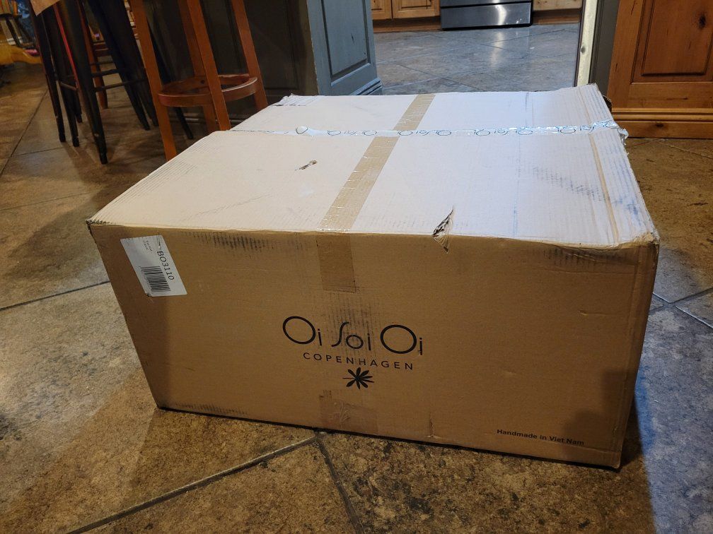 NIB Oi Soi Oi Copenhagen Silk TopHat Lampshade