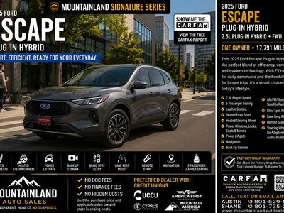 2025 Ford Escape Plug-In Hybrid PHEV