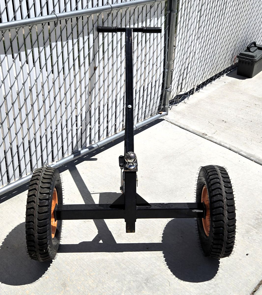Heavy Duty Trailer Dolly -1200 lb Tongue Weight Capacity - Trailer Mover with 2" Ball -15.2" Pneumatic Tires & 8" Swivel Wheel