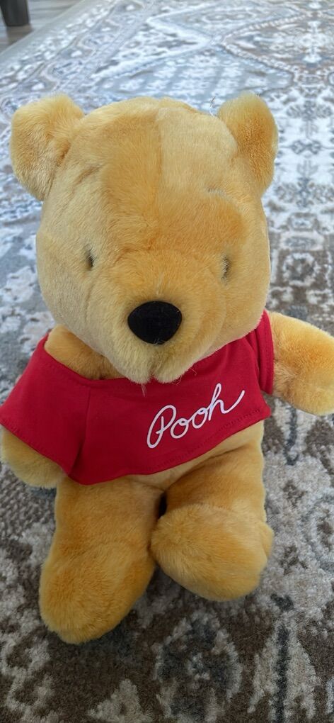Vintage Winnie The Pooh Bear Plush Disneyland Walt