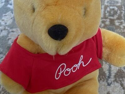 Vintage Winnie The Pooh Bear Plush Disneyland Walt