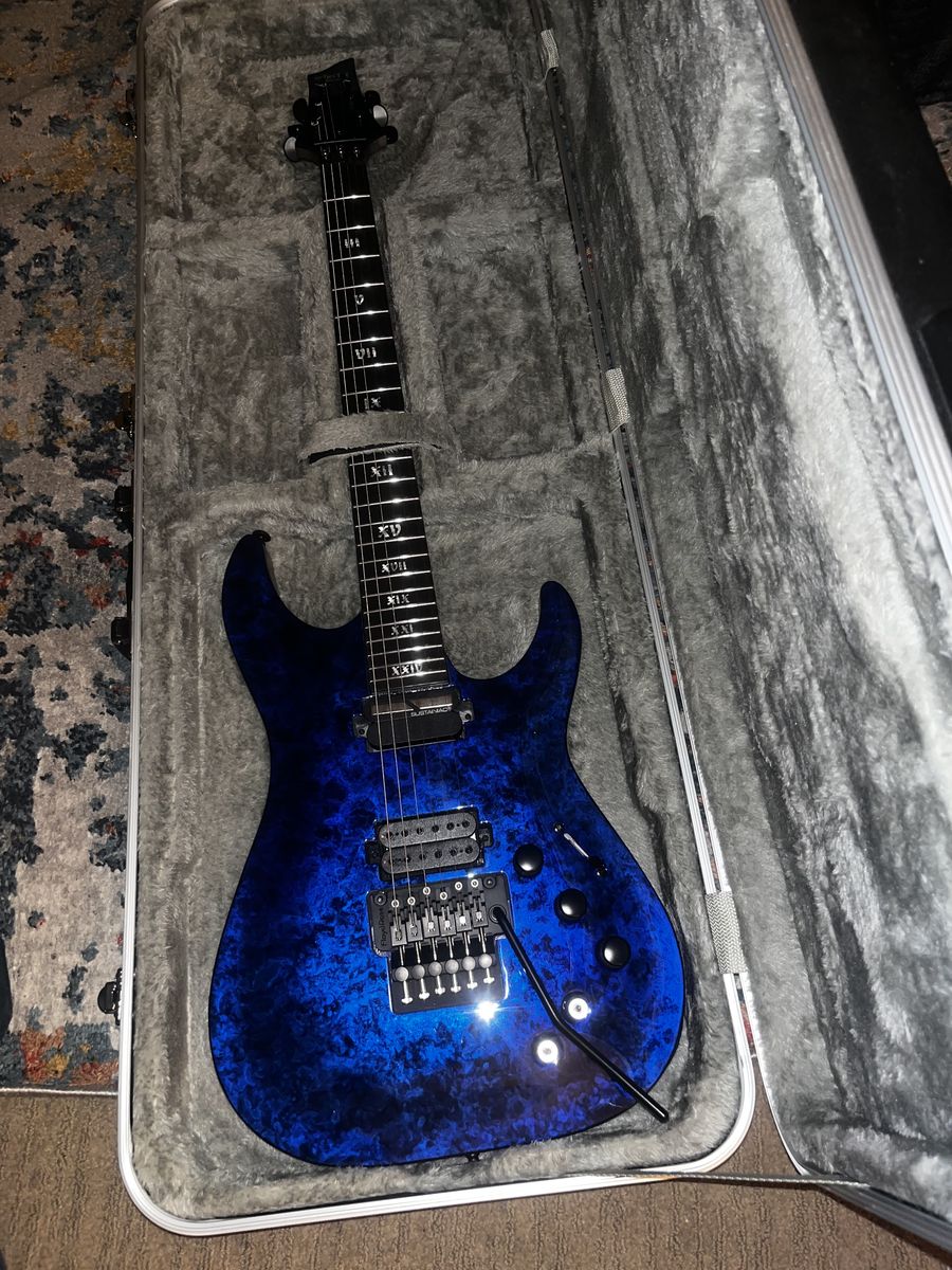 Schecter C-1 FR S Apocalypse in rare Blue Reign