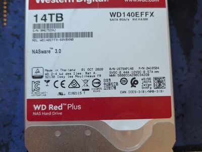 Western Digital WD Red Plus 14TB NAS Hard Drive WD140EFFX