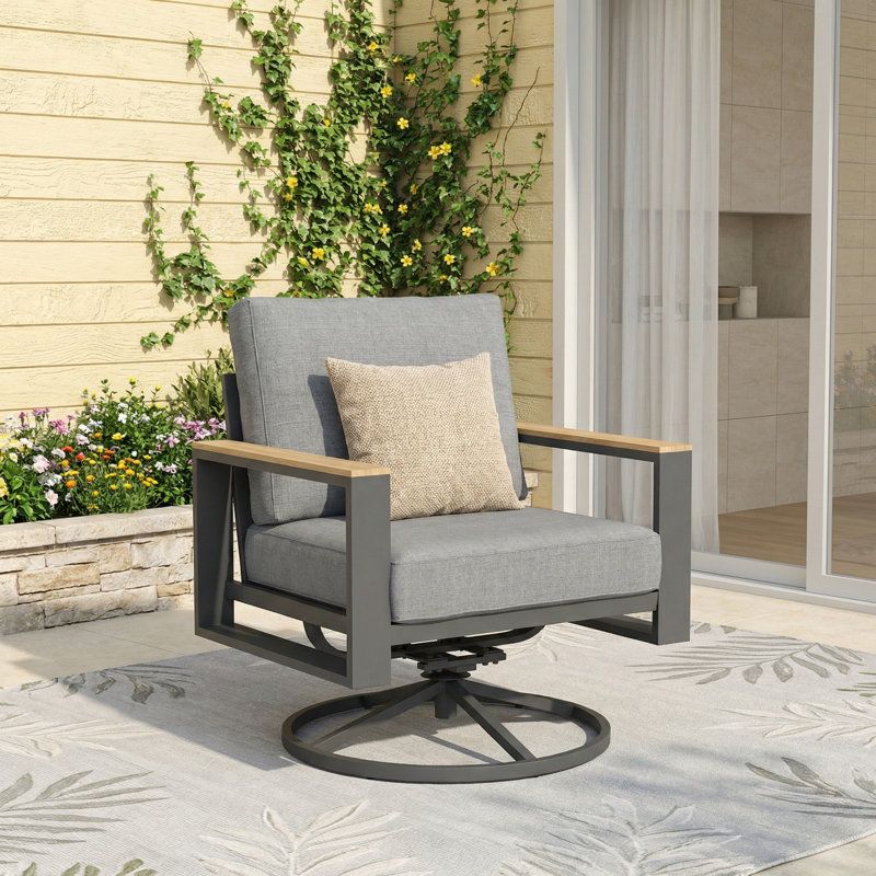 Patio Swivel Chairs With 360-Degree Rotation [RETAIL: $194.99]