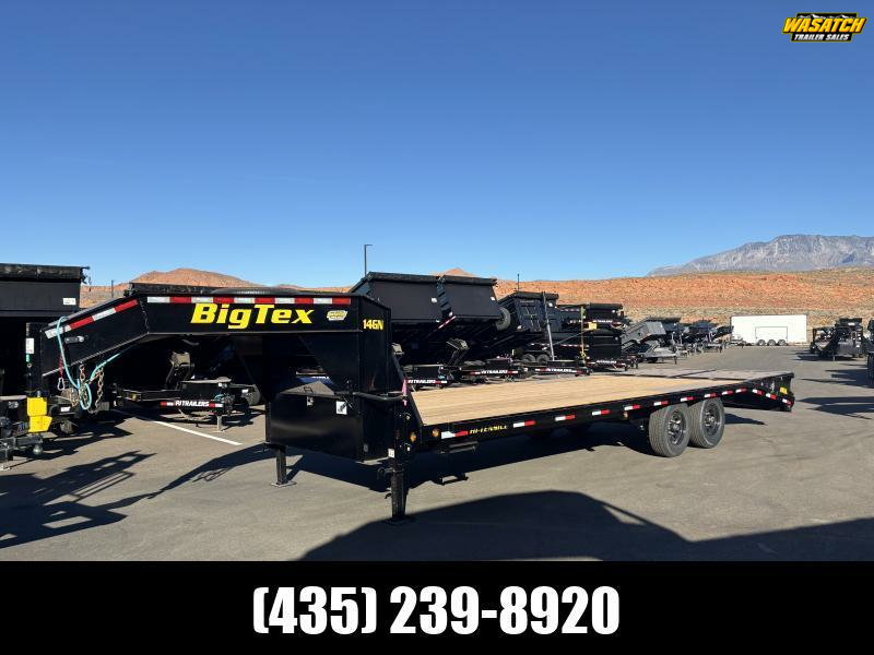 Big Tex Trailers 8.5X25 15.9K 14GN SINGLE WHEEL Flatbed Trailer