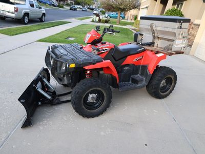 2006 Polaris Sportsman EFI 500 X2 with Snow plow and Drop salter