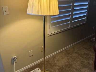 Brass Floor Lamp With Shade