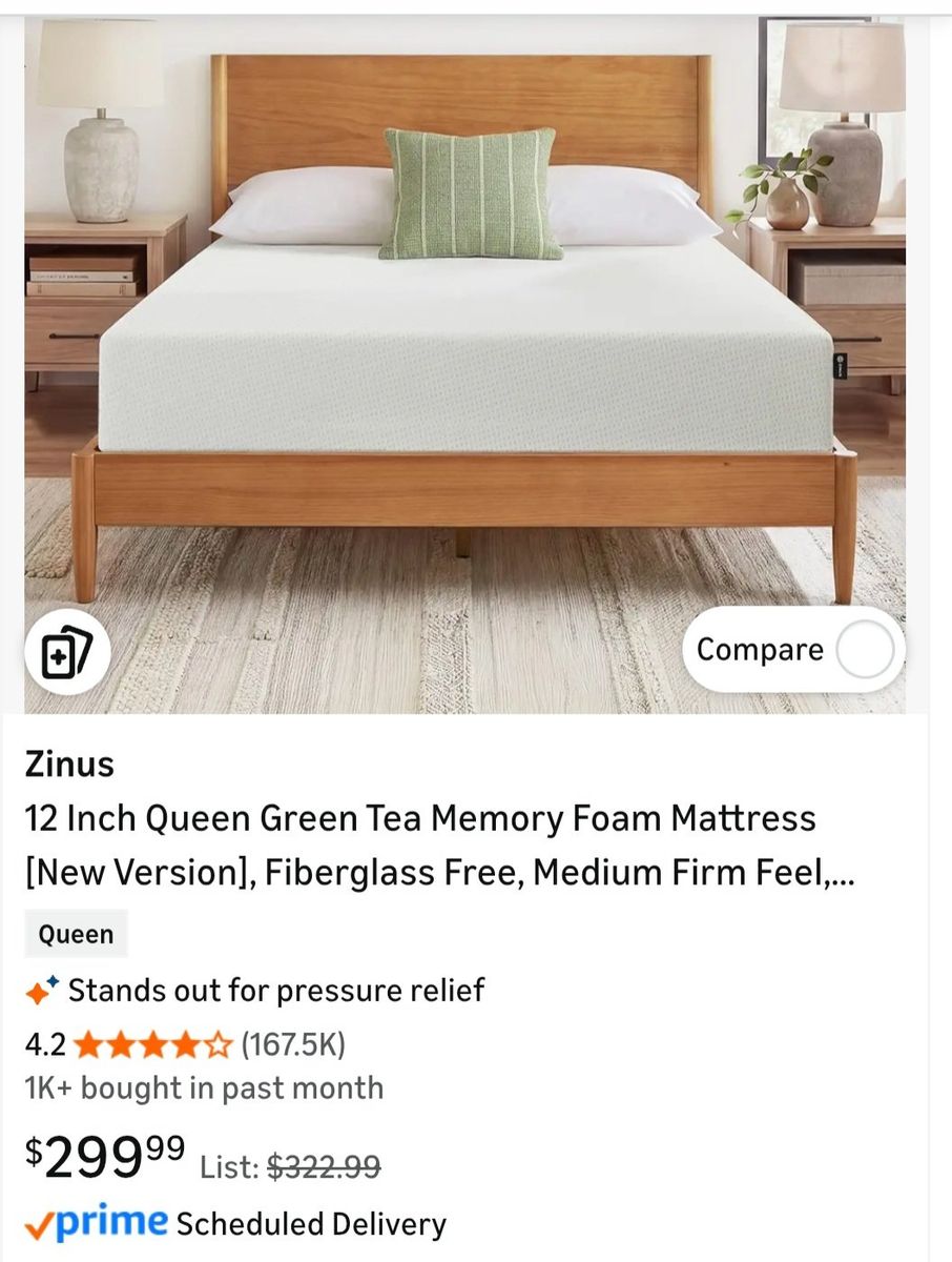 Zinus 12" Queen Matress