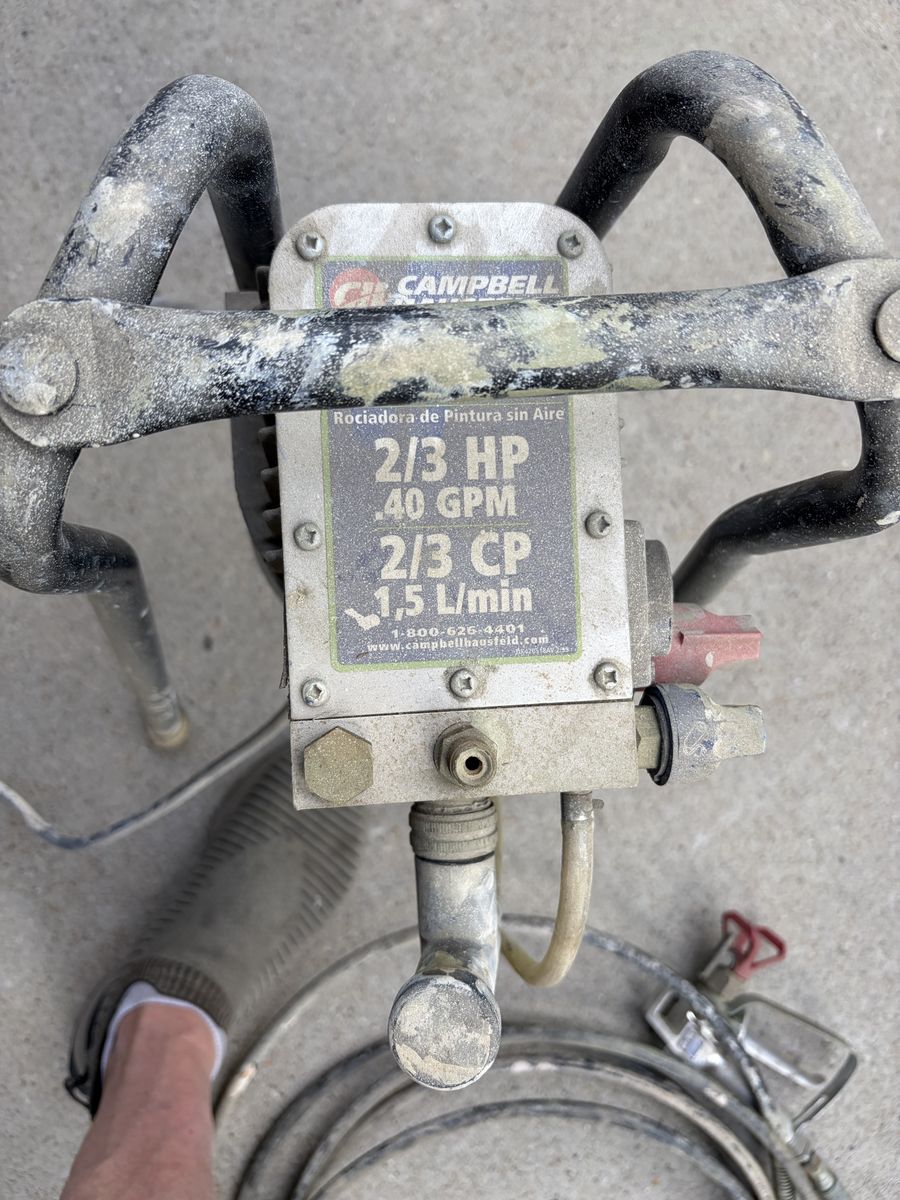 Campbell hausfeld 2/3hp paint sprayer