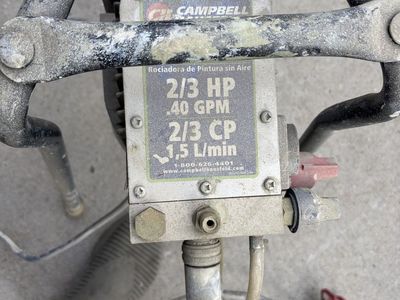 Campbell hausfeld 2/3hp paint sprayer
