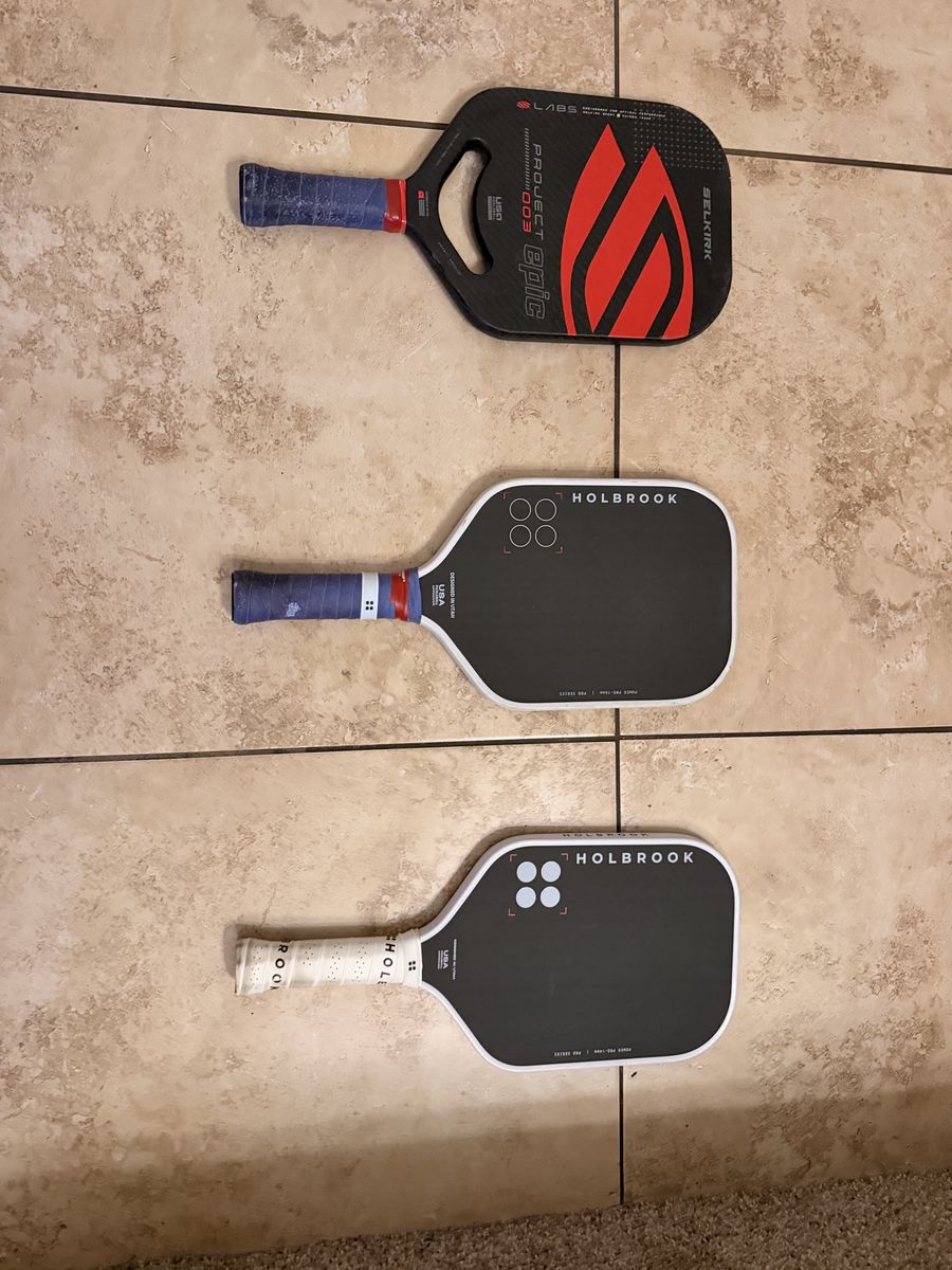 Selkirk Labs Project 003 Epic & Holbrook Pickleball Paddles - Lot of 3 Pickleball paddles