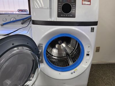 GE Profile Front Load Washer Dryer Combo White Used Good Condition