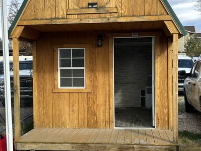 10x16 Old Hickory “Playhouse Package” Cabin Shed – Porch + Solar Ready