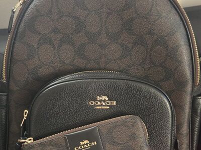 Coach court backpack and matching coin purse