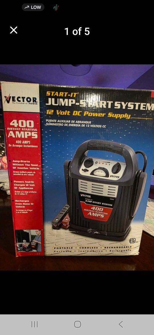 Vector -Portable rechargeable jump start