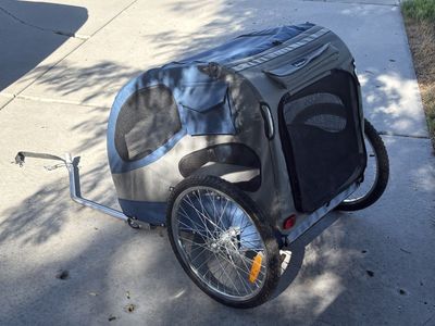 Bike dog trailer buggy