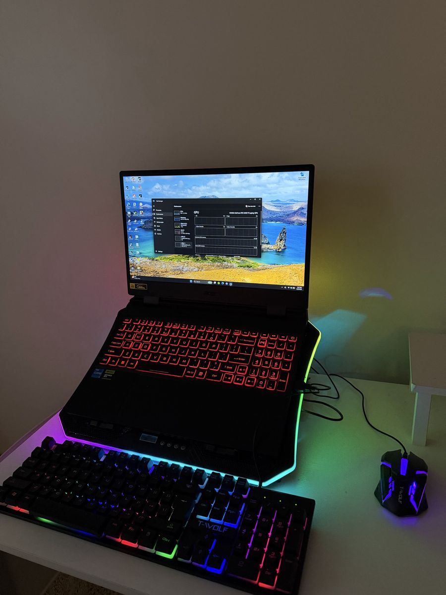 Acer Nitro 5 Gaming Laptop - NVIDIA RTX 3050 Ti, RGB Keyboard, Excellent Condition
