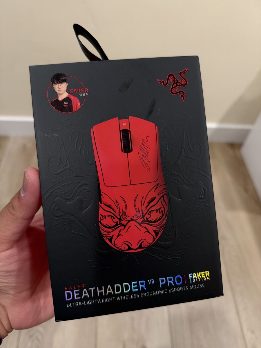 Razer DeathAdder V3 Pro Faker Edition Wireless Gaming Mouse Brand New Sealed