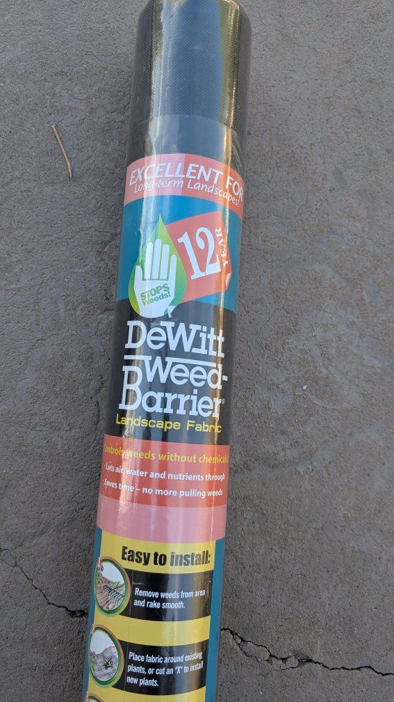 12 year landscape weed barrier fabric 3x50