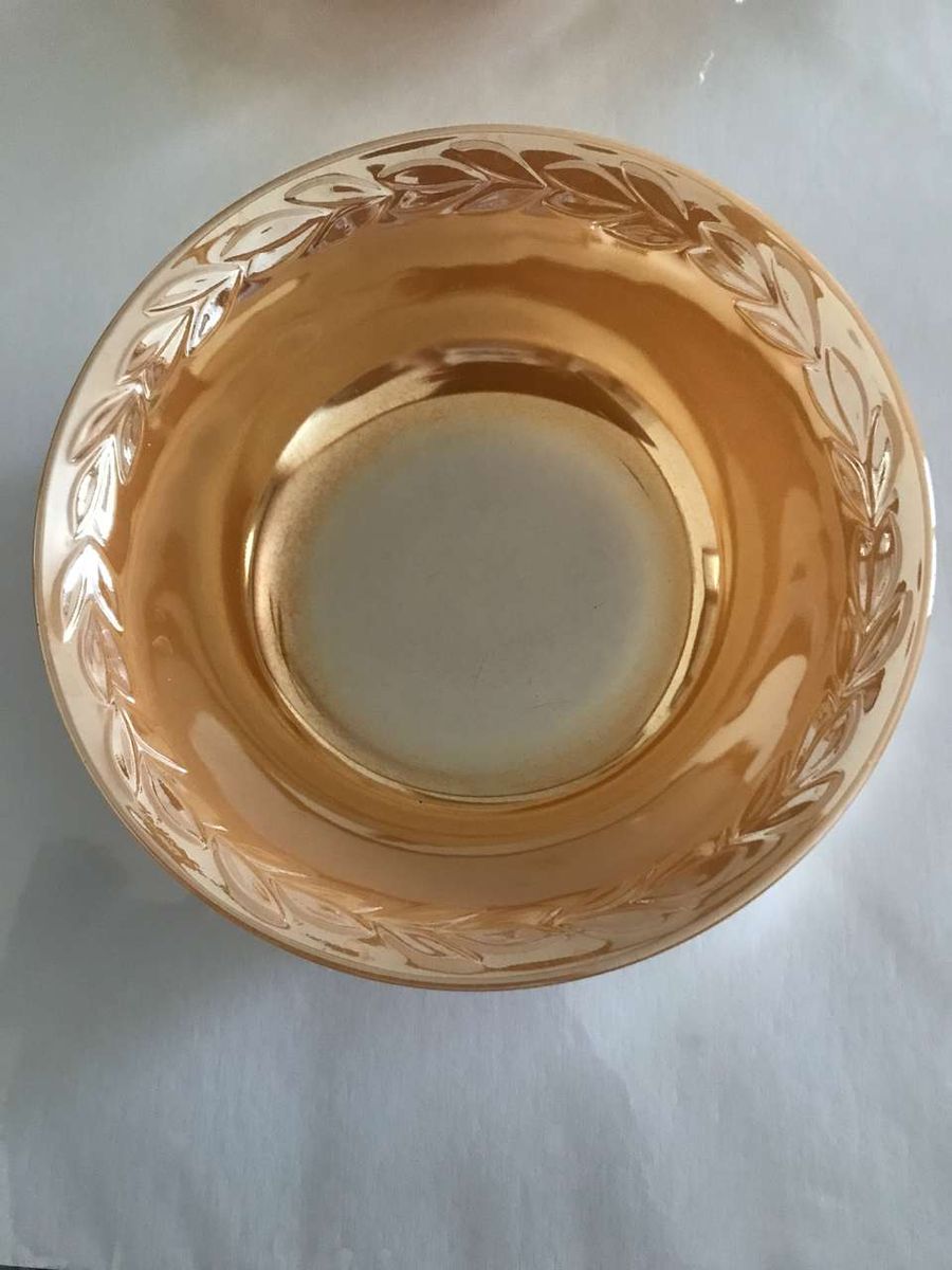 PICK FireKing Ovenware Peach Luster Bowl Vintage or Anchor Hocking Peach Luster Bowl or