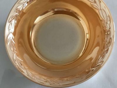 PICK FireKing Ovenware Peach Luster Bowl Vintage or Anchor Hocking Peach Luster Bowl or
