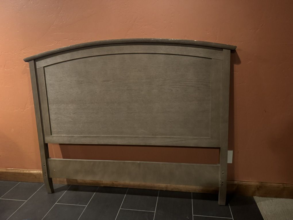 Queen Size Headboard - Brown Finish