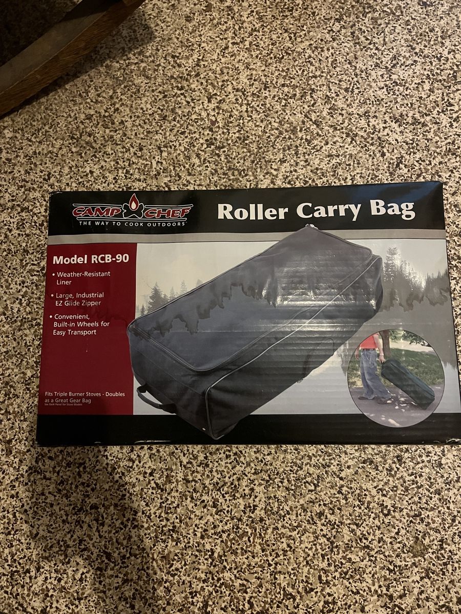 New Camp Chef roller bag