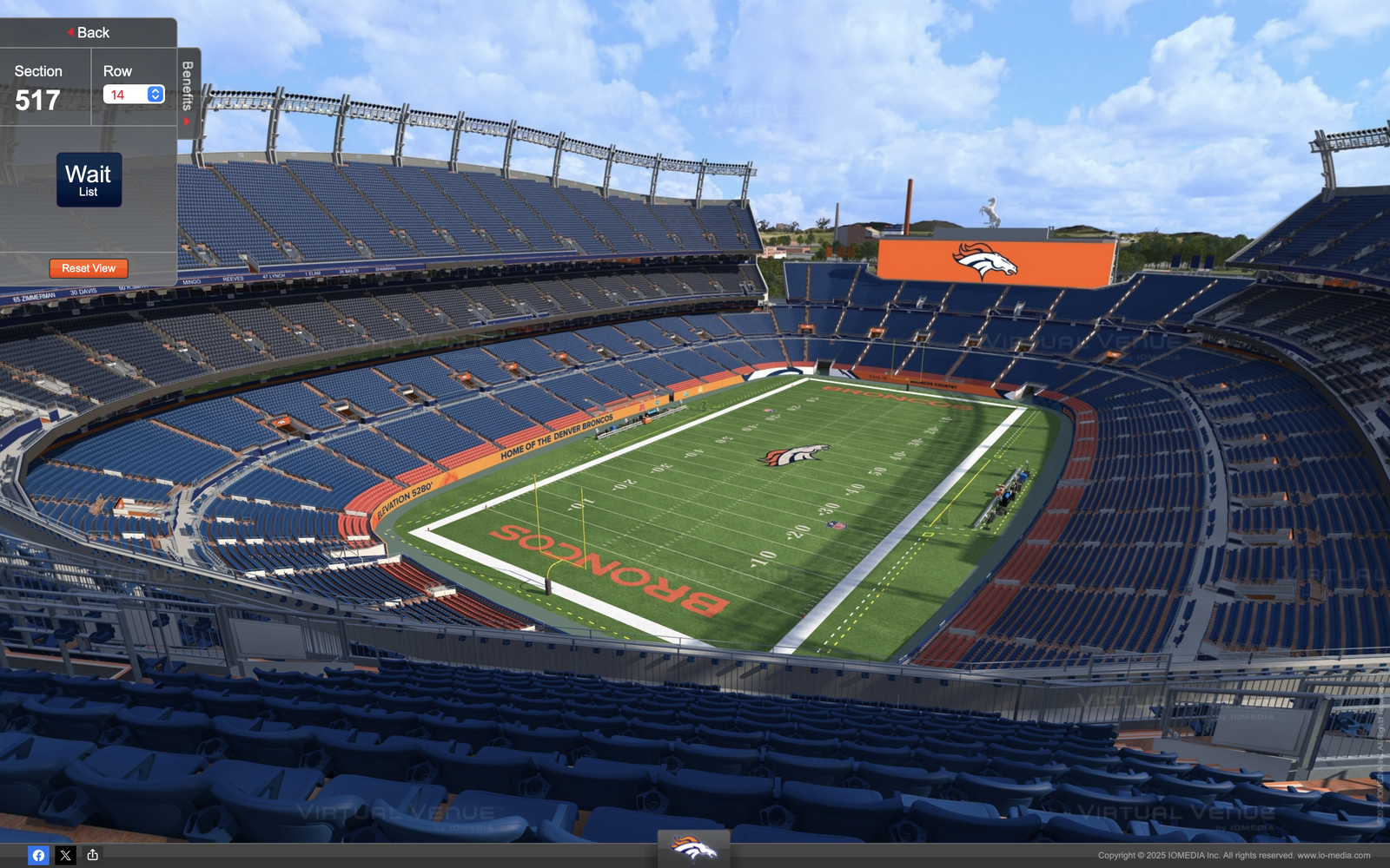 Denver Bronco Season Games Tickets   MileHigh @ Empower field.