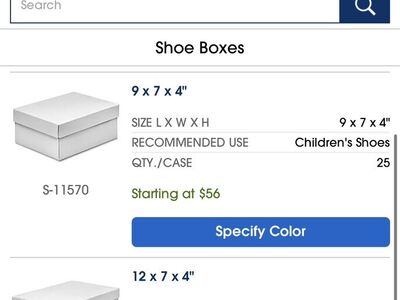 Cases Of White Shoe/Gift Boxes