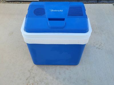 AstroAl 12V DC/110V AC 26L Portable Electric Car Cooler/Warmer Mini Fridge Blue