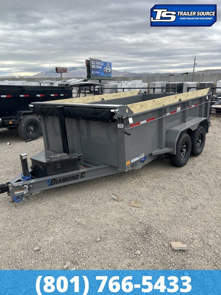 Diamond C MDT 206 6.5x12 ft Dump Trailer 32" Sides 10K GVWR Board Brackets