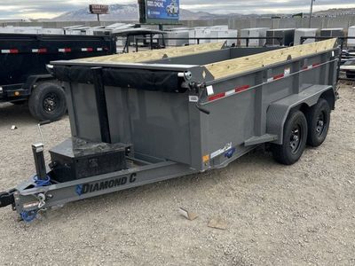 Diamond C MDT 206 6.5x12 ft Dump Trailer 32" Sides 10K GVWR Board Brackets