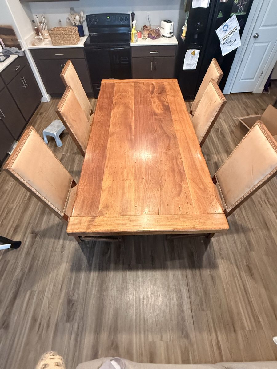 Huge Real Wood Dining Table