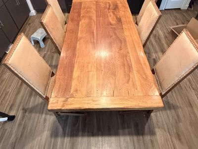 Huge Real Wood Dining Table