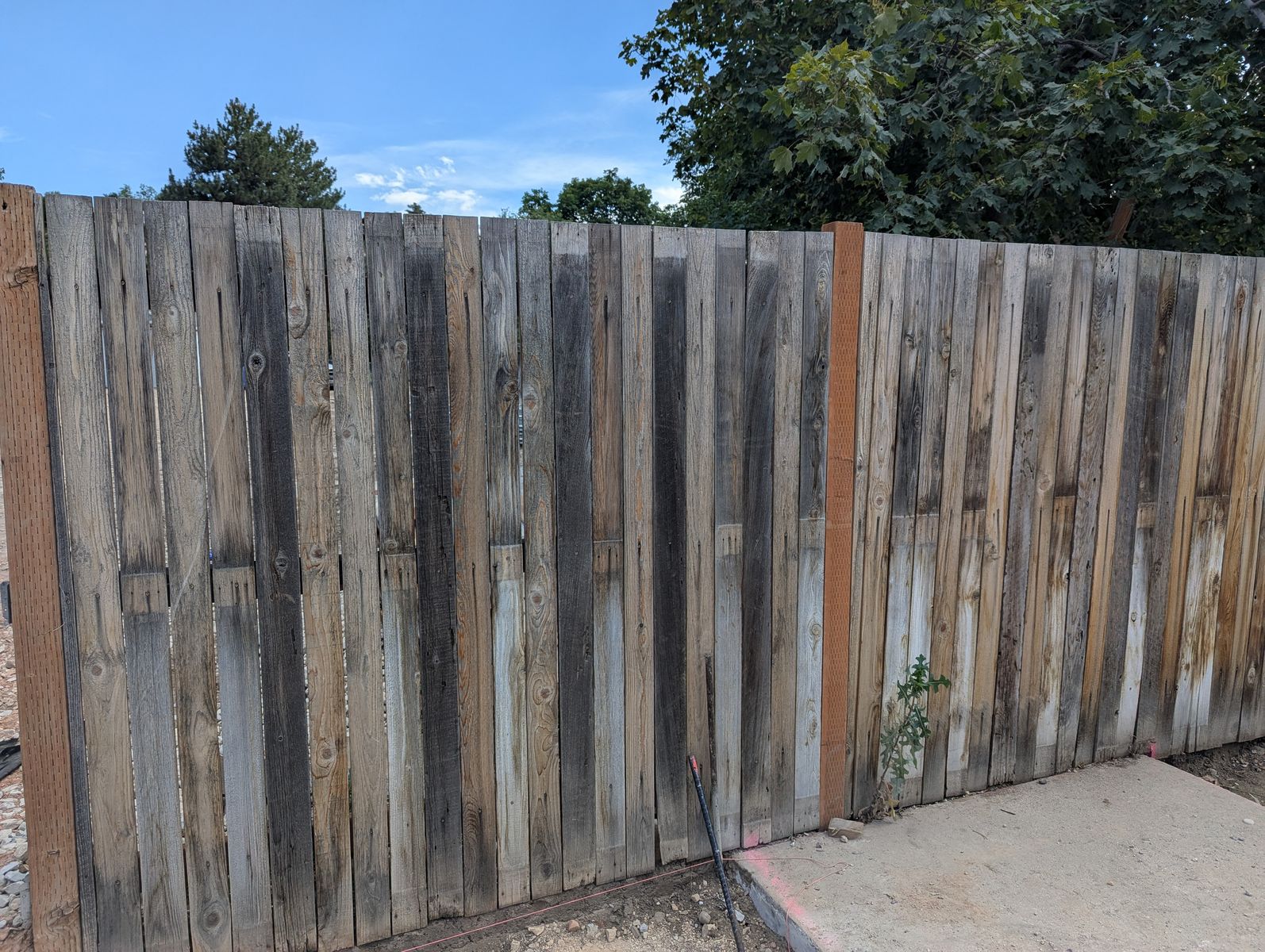 Weathered Wood Fence Panels