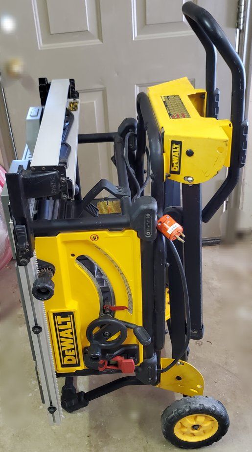 DEWALT DWE7491RS 10" Jobsite Table Saw w/ Rolling Stand – Complete
