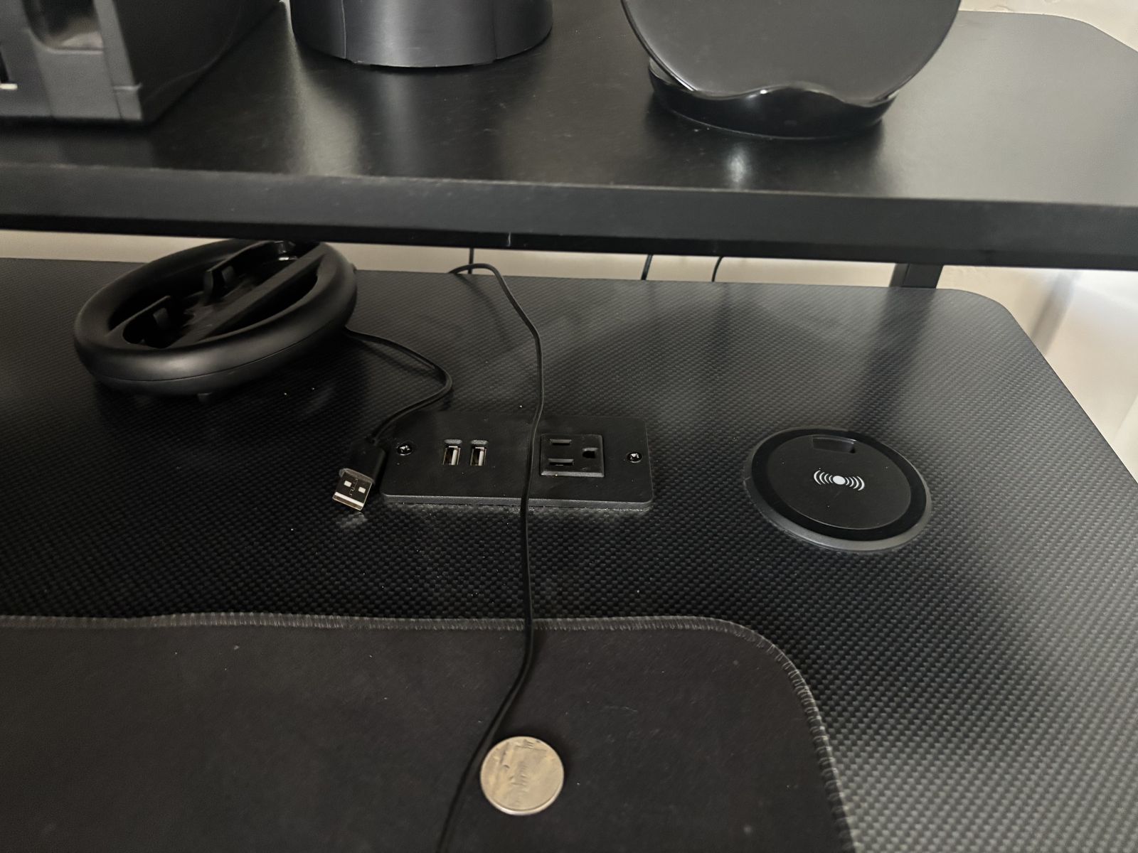 Carbon fiber gaming desk