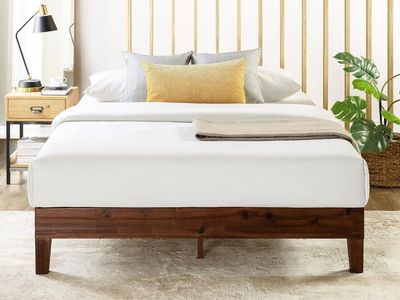 Bilily 10 Inch Twin XL Bed Frame with Steel Slat Support, Low Profile King Metal Platform Bed Frame Support Mattress Foundation,