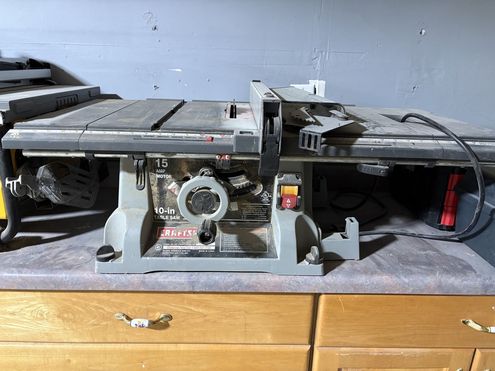 Craftsman 10-inch Table Saw with 15 Amp Motor - Used, Good Condition