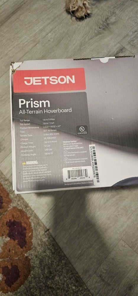 Jetson Prism All-Terrain Hoverboard - Black, Lights Up, Active Balance Tech